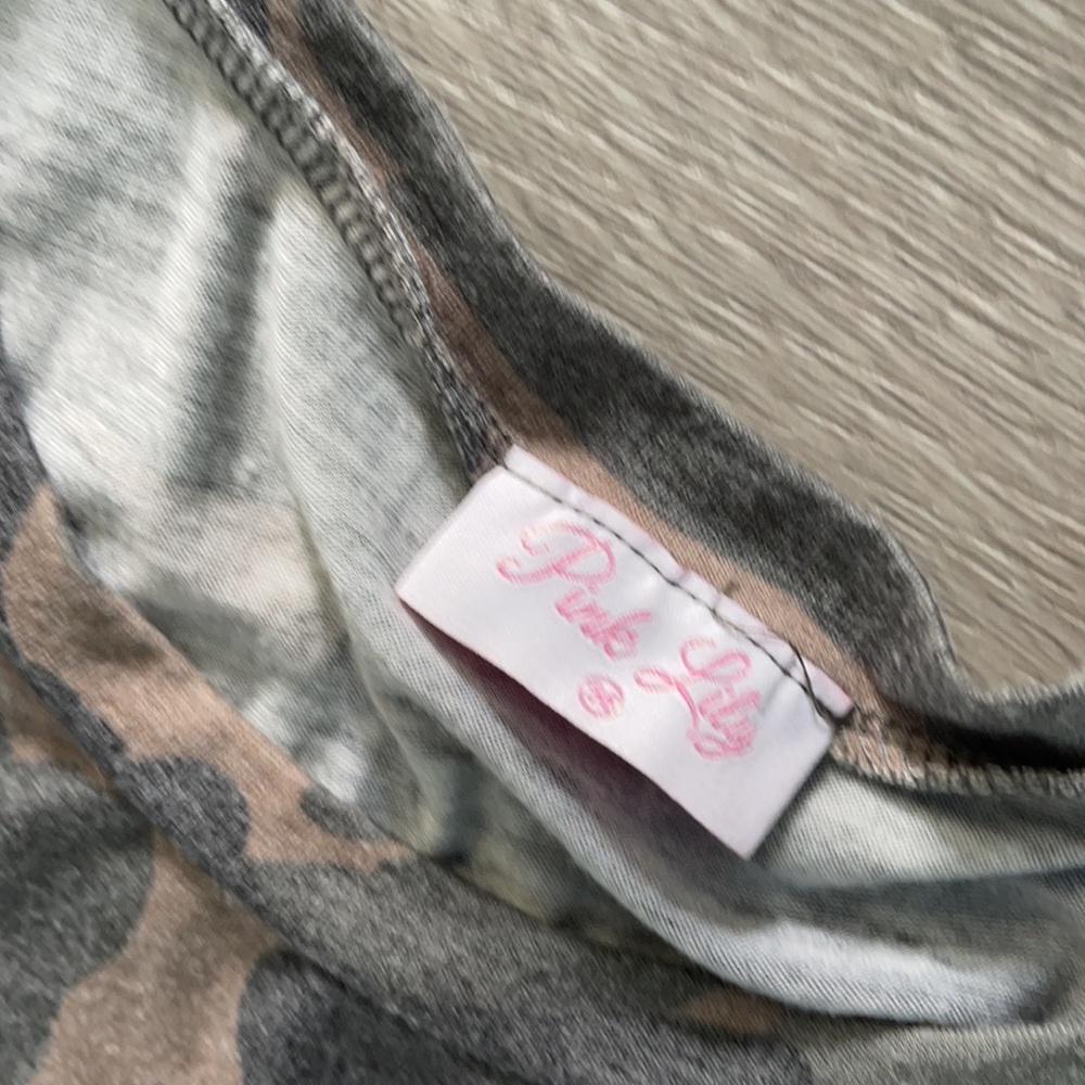 š CARRY HOME IN MY HEART CAMO PRINT DRESS MEDIUM M - Picture 6 of 7